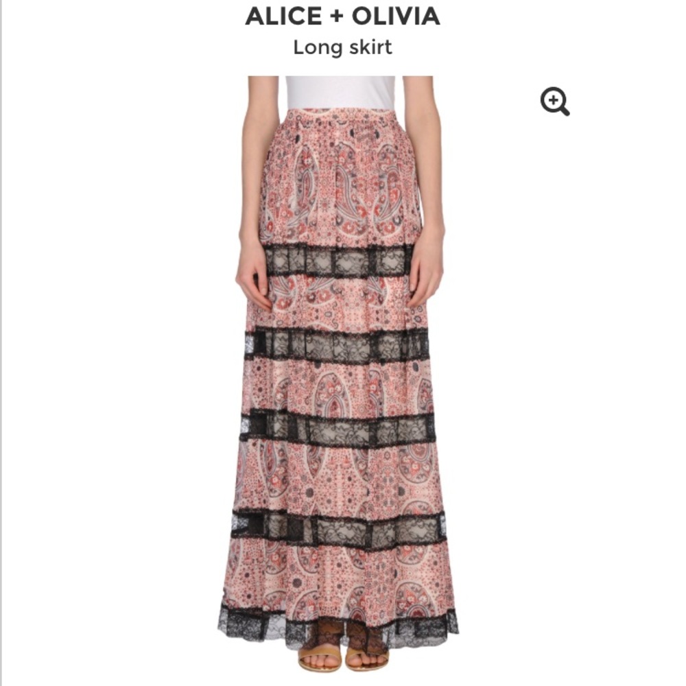 Alice + Olivia Paisley Maxi Skirt